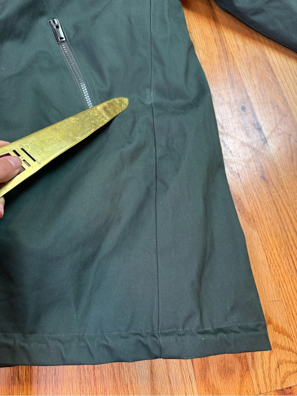 NWT Seraphine Zorah 3-in-1 Down Lined Maternity Parka Coat Khaki Green US 4 READ - Picture 12 of 16